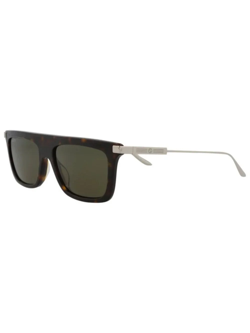 New Gucci Women's Sunglasses Square Rectangle Recycled Acetate Frame Mens Havana